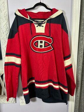 Montreal Canadians Old Time Hockey Hoodie Size 2XL
